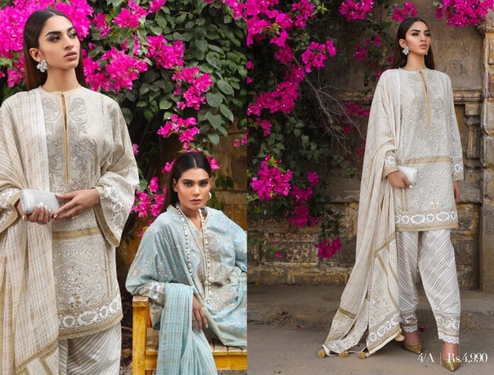 sana-safinaz-Muzlin-collection-2020-beige-shirt-with-mughal-motifs