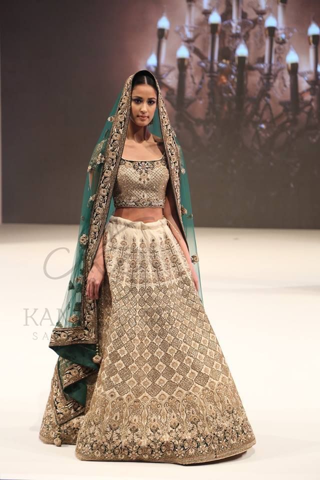 ribbons-work-gold-bridal-lehenga-designs