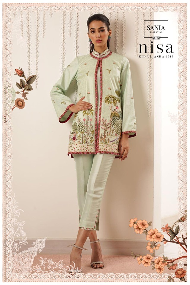 sania-maskatiya-eid-dresses-2020-open-shirt