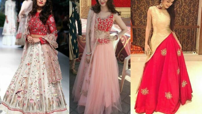 stylish-lehengas-with-jacket-design