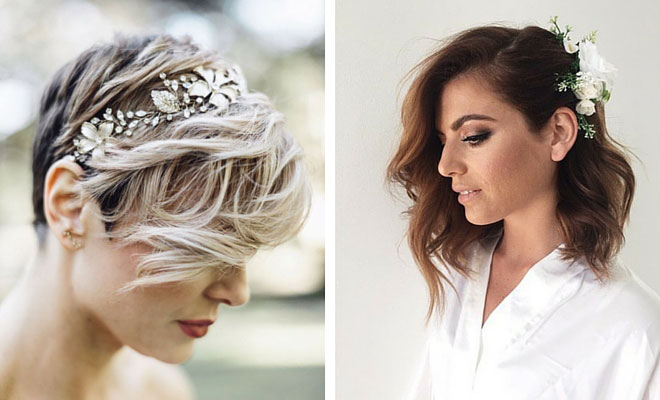 Bridal Hairstyles For Short Hair Images 