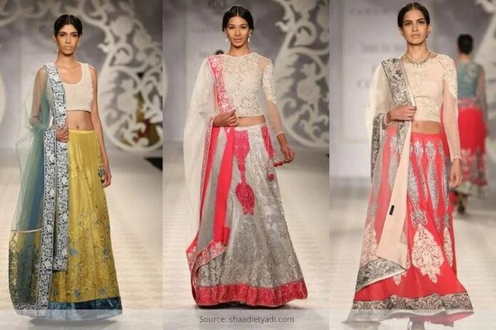 bridal-lehenga-sari-styles