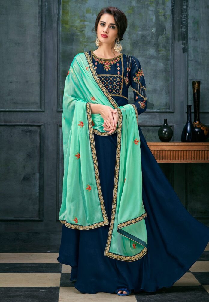 dusky-glowing-blue-anarkali-collection