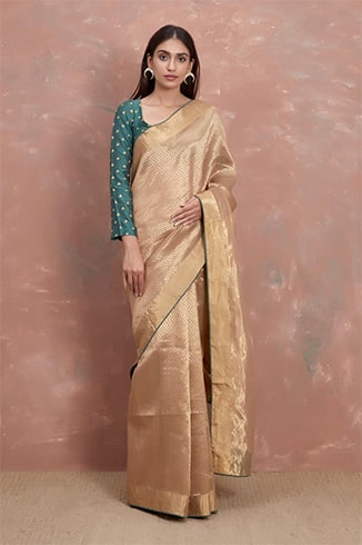 handwoven-golden-saree