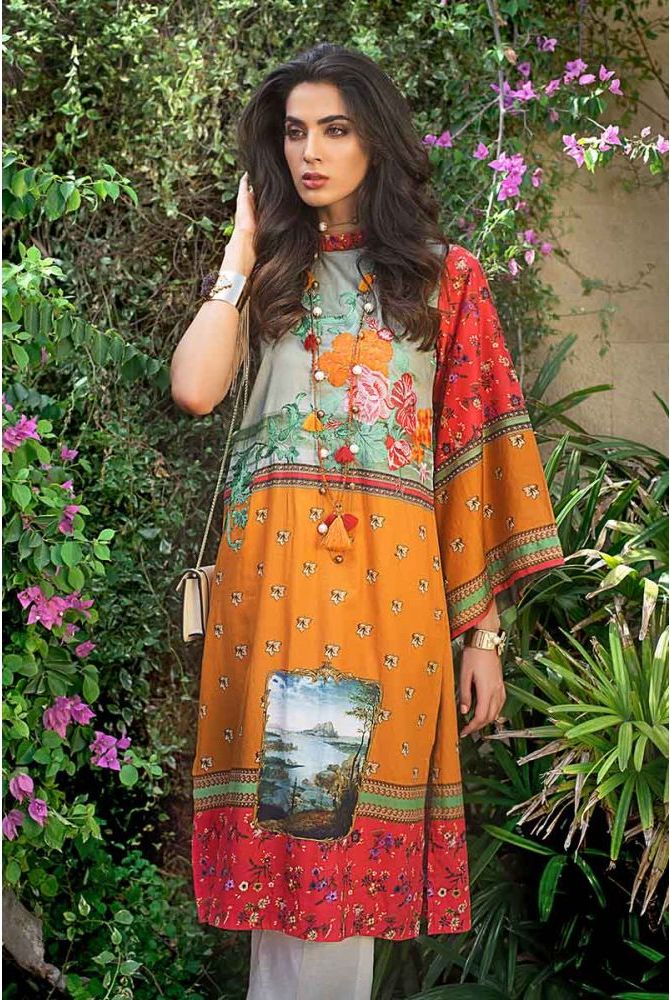 Gul Ahmad Luxury Shaleen Cotton Satin Collection 2024 The Los Angeles