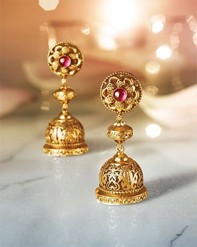 yellow-gold-jhumka-design