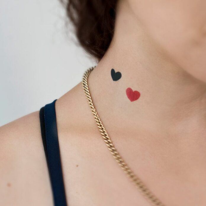Black-and-red-small-heart-tattoos