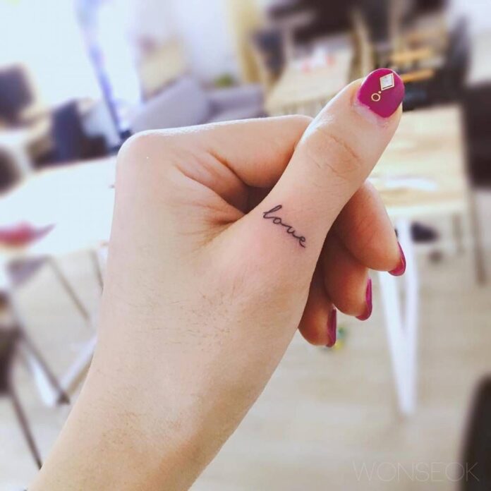 single-word-love-tattoo