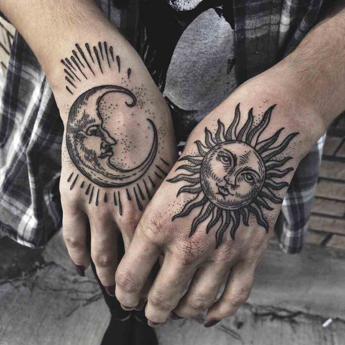 sun-moon-tattoos-for-ladies