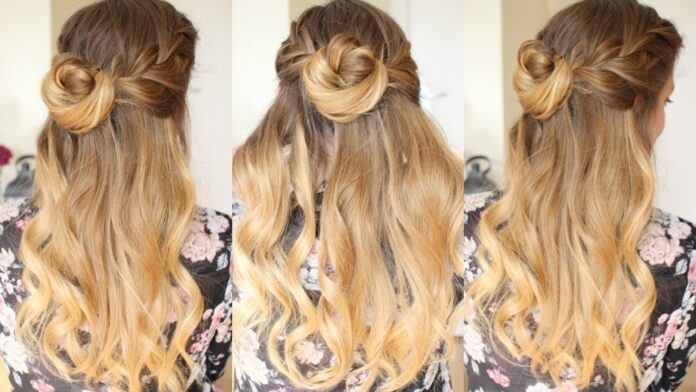 Half-Up Bun Hairstyles