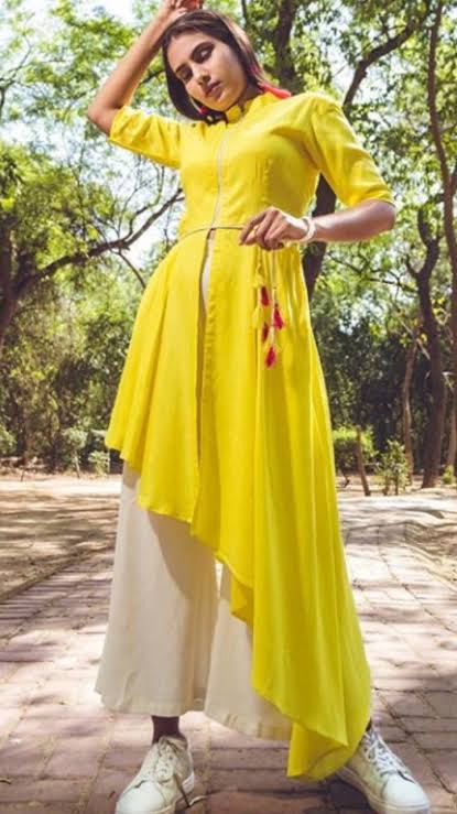 beautiful-asymmetric-neckline-kurta-design