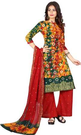 hand-woven-bandhani-churidar-salwar-kameez