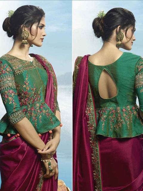 front-neck-saree-blouse-designs