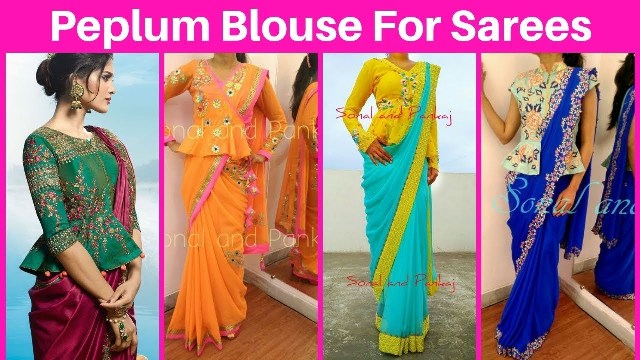 peplum-style-blouse-with-saree