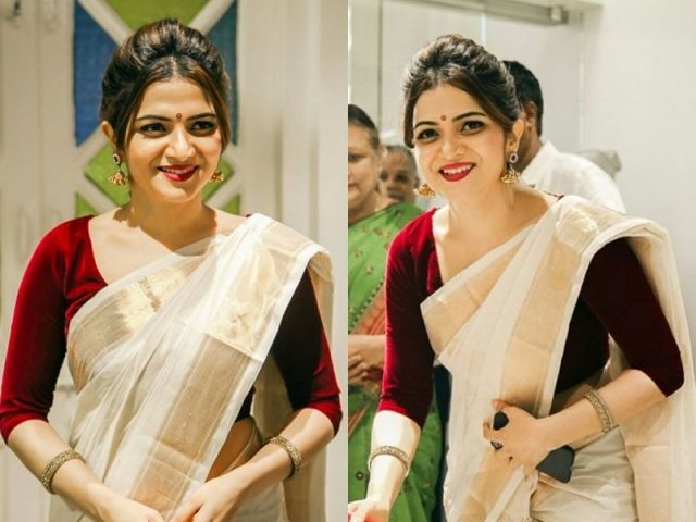 Beautiful-kerala-saree-blouse-designs-for-girls