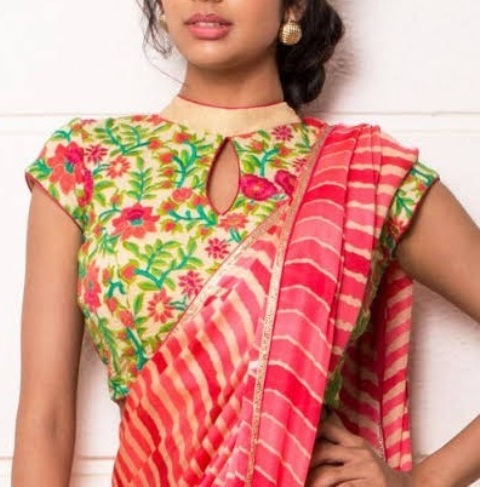 cotton-saree-blouse-neck-designs-images