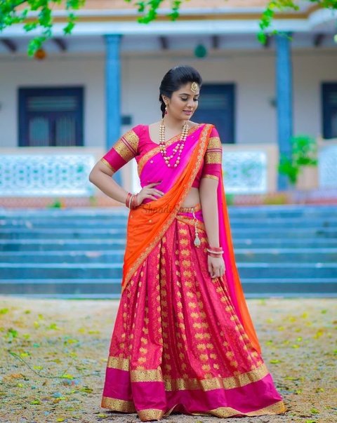 Pink Outfit For your Pellikuthuru Wedding