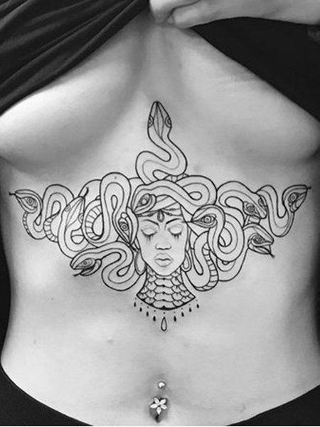 Medusa-Chest-Tattoo-design